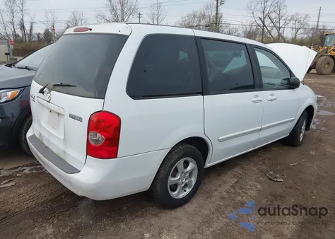 2002 Mazda Mpv Es/Lx z USA, uszkodzony, nr VIN JM3LW28A720311519